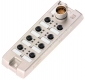 ASBSV-R 8/LED 5 Rozdzielacz 8 portów M12 (5 stykowe - 2 sygnały na złącze), sygnalizacja LED, przyłącze M23 - 19 stykowe, odlew cynkowy, LUMBERG 934769002